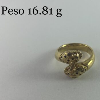 Anillo con diseño de serpiente