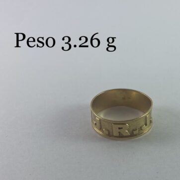 Anillo con diseño "J.R.J."