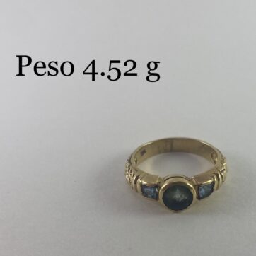 Anillo con diseño de circones
